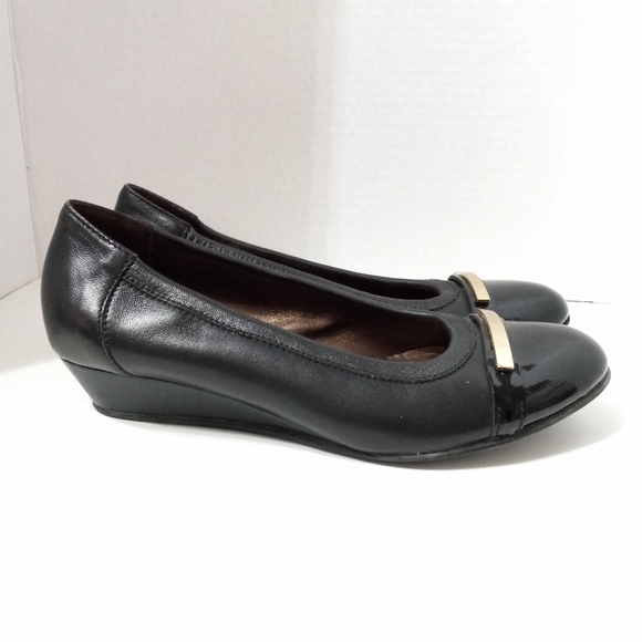 AGL Attilio Giusti Leombruni Bar Wedge Leather Pump 36 Italy 5.5 - Picture 5 of 7